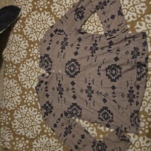 Aztec print shirt